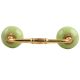 Lime Green Crackle Ceramic Bridge Handle 